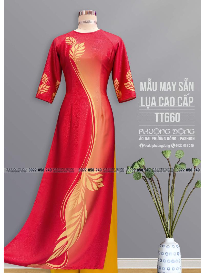 Áo Dài Truyền Thống Lụa Cao Cấp TT660